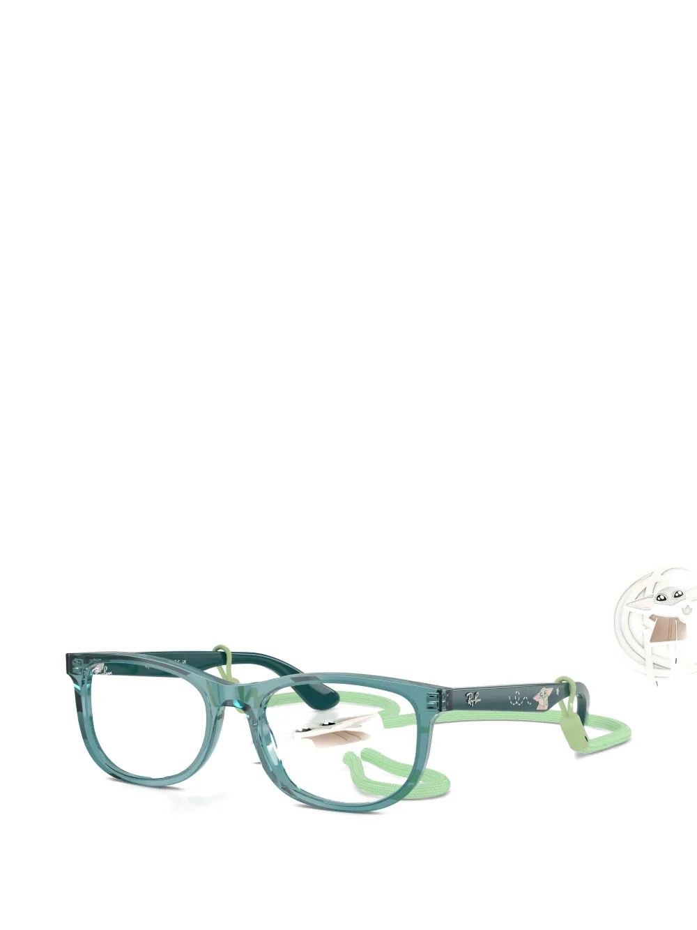 RAY-BAN JUNIOR Star Wars™ Grogu New Wayfarer mini-bril met geometrisch montuur Groen