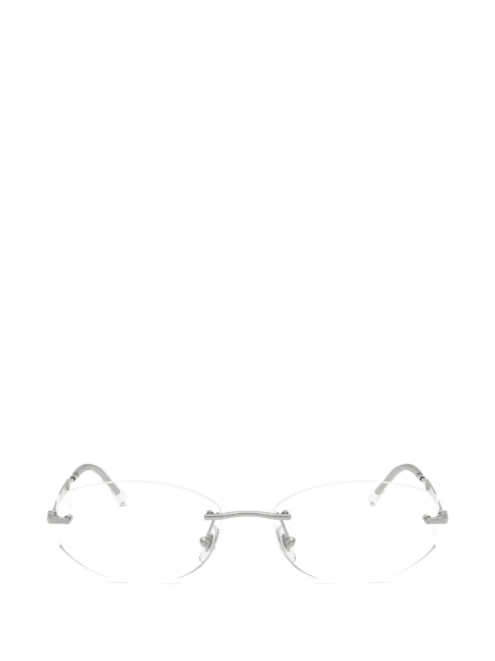 Ray-Ban rimless geometric-frame glasses