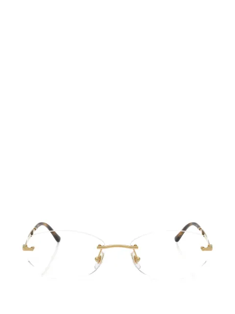 Ray-Ban نظارة بتصميم هندسي وبدون إطار