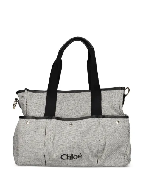Chloé logo-print shoulder bag