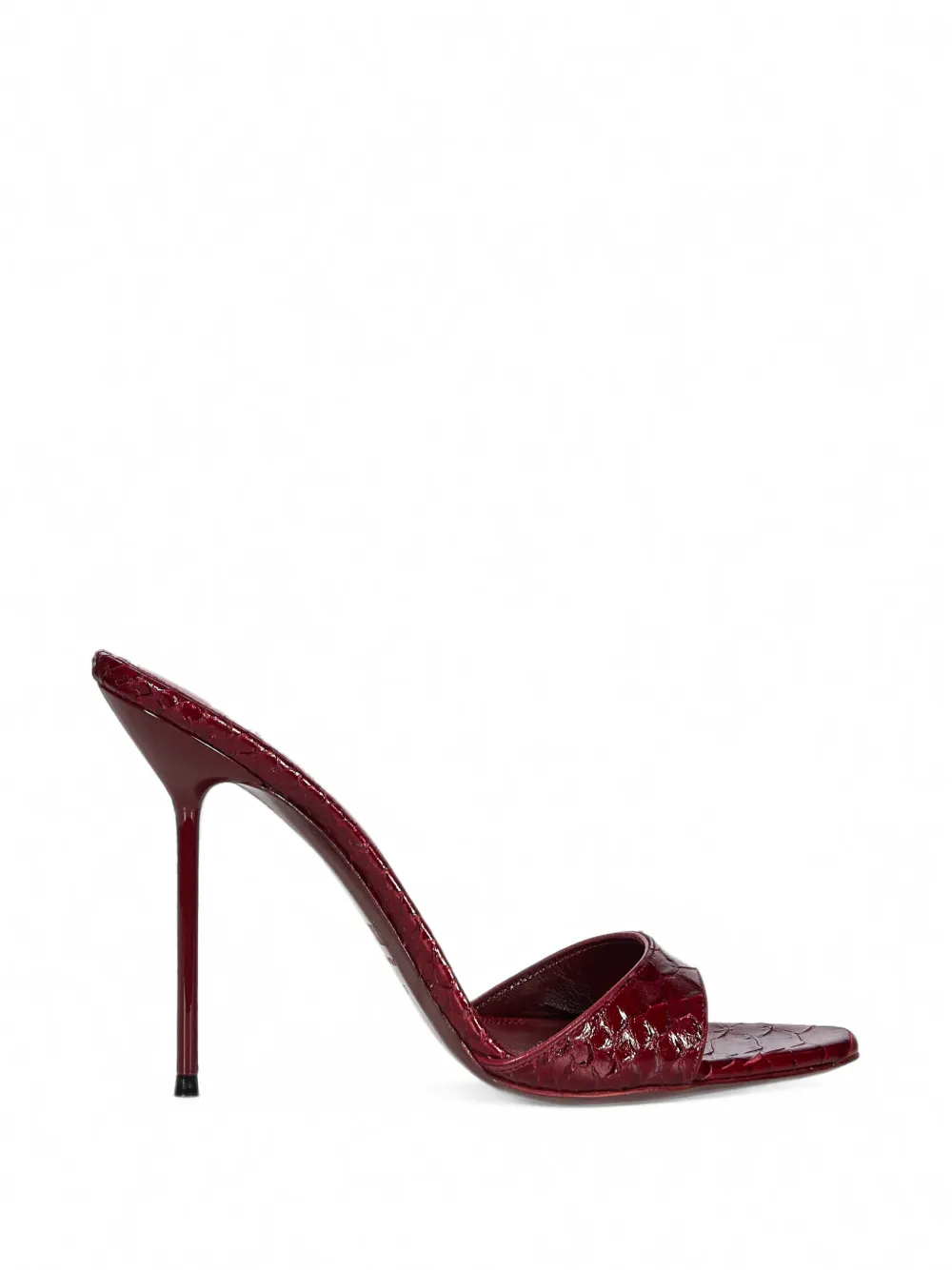 Paris Texas Lidia snakeskin-effect leather sandals - Rouge