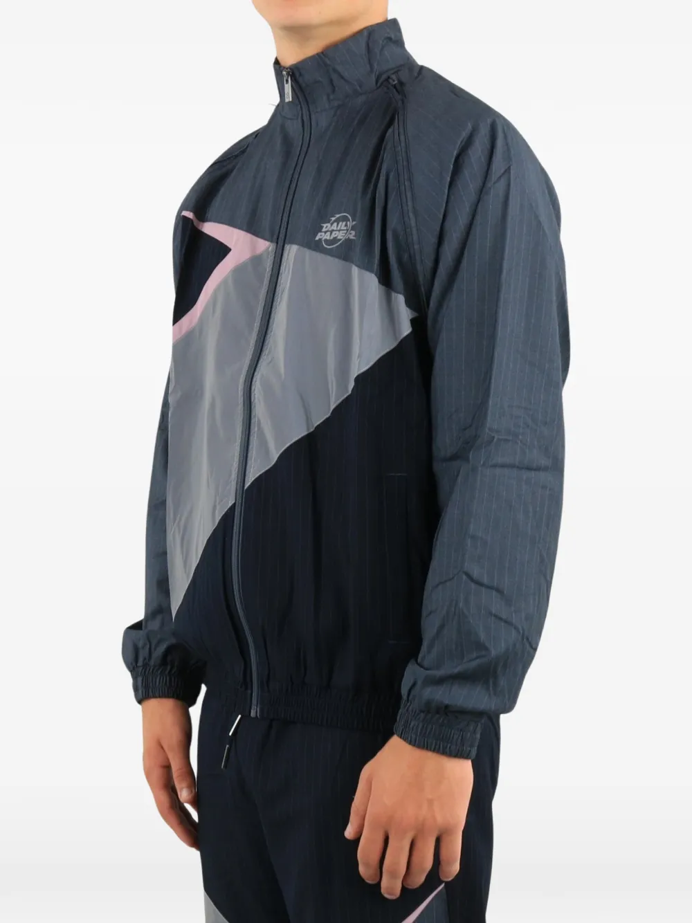 Daily Paper zip-up jacket Blauw