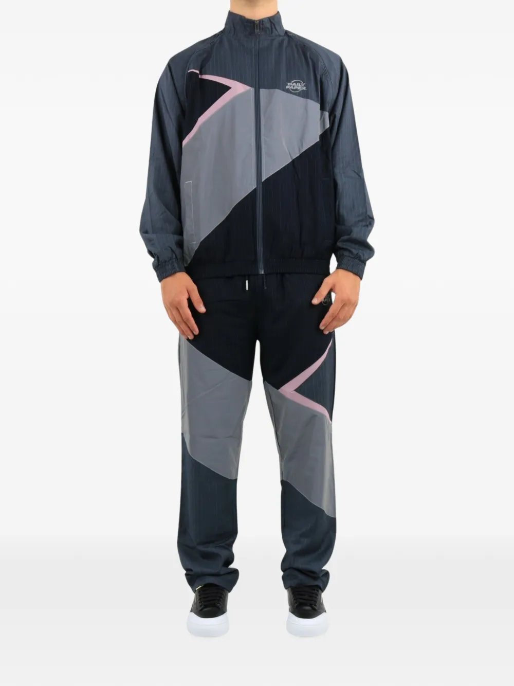Daily Paper zip-up jacket Blauw