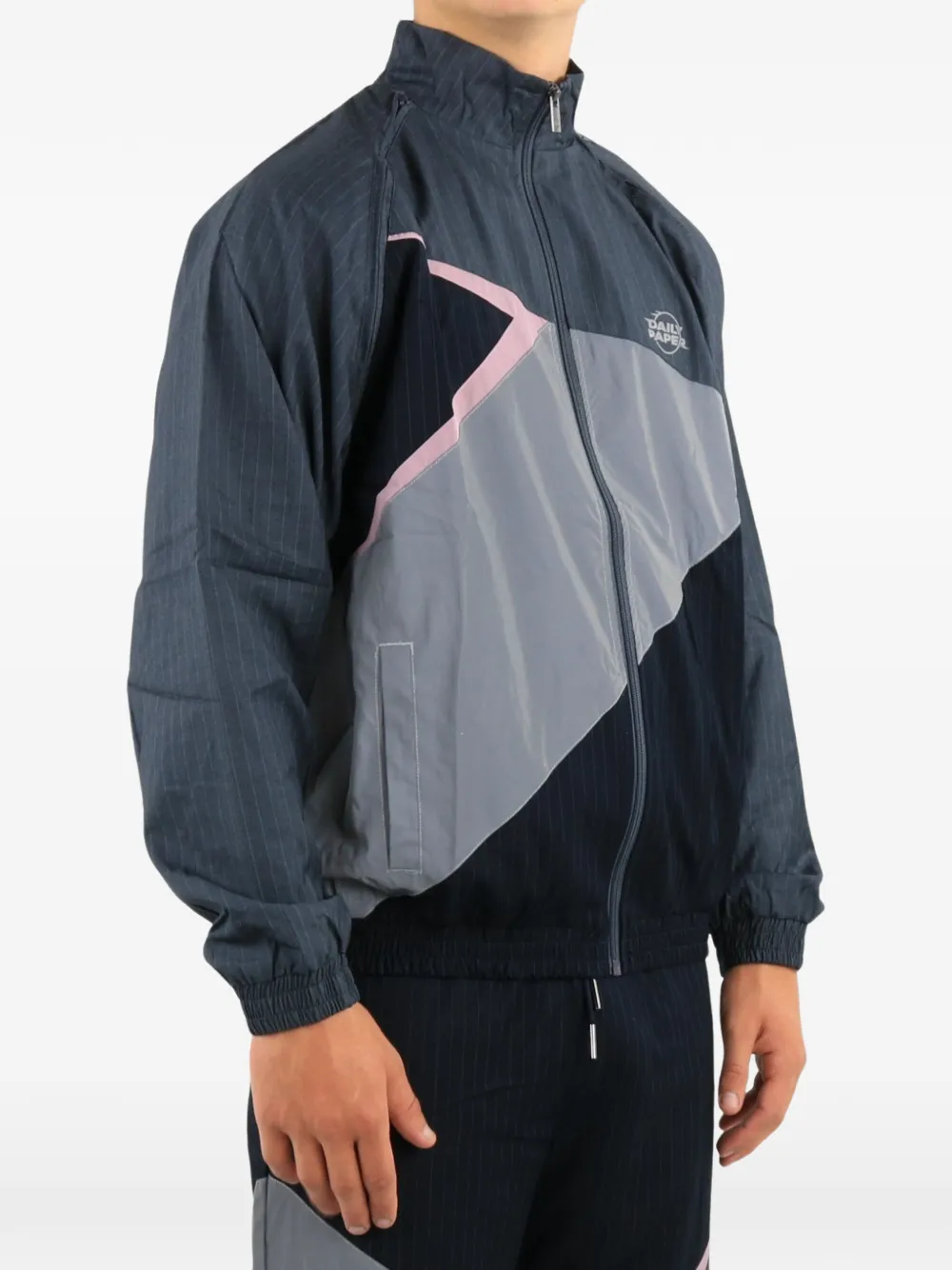 Daily Paper zip-up jacket Blauw