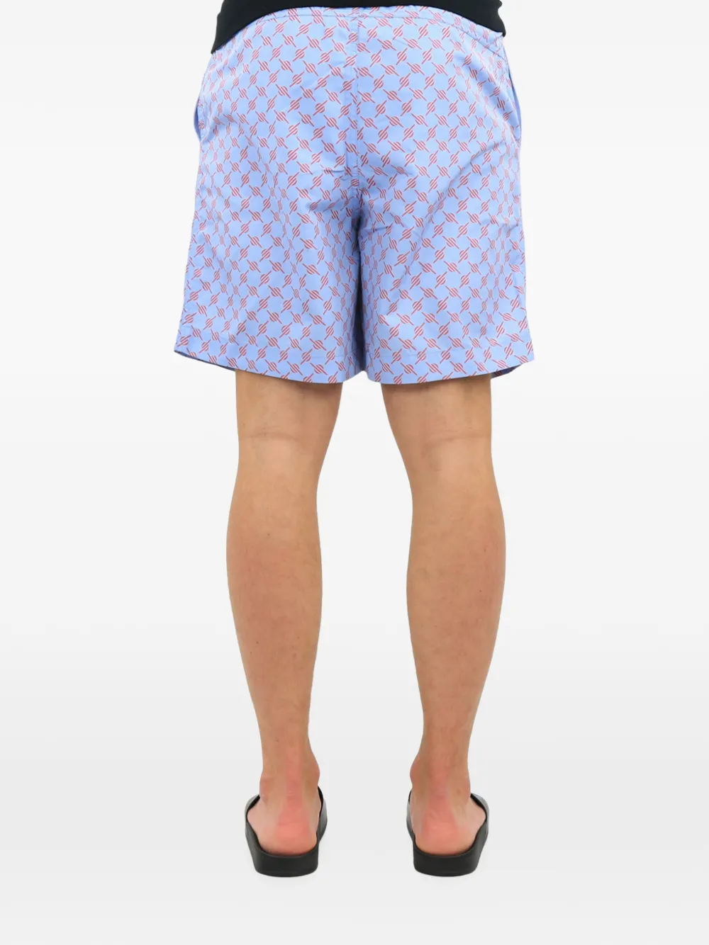 Daily Paper Kali 2 monogram-print shorts Blauw