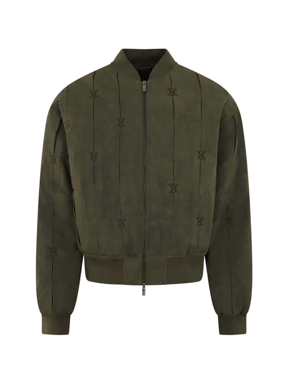 Daily Paper Rasal logo-embroidered bomber jacket - Verde