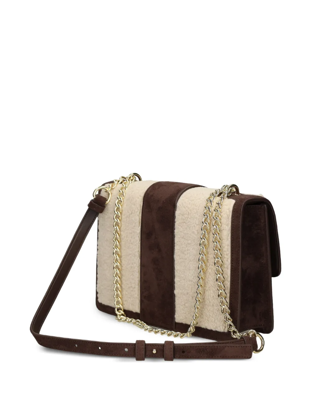 Armani Exchange Schoudertas met logoplakkaat Beige