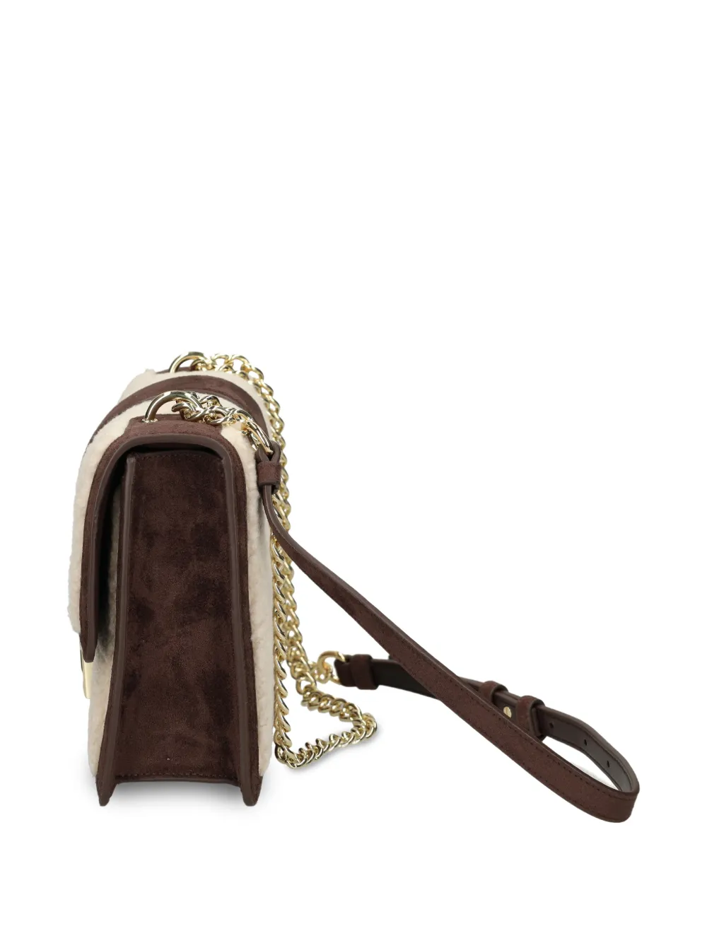 Armani Exchange Schoudertas met logoplakkaat Beige