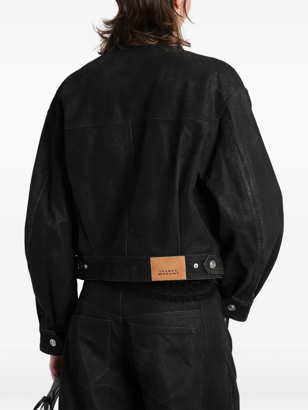 ISABEL MARANT zip-up panelled jacket Zwart