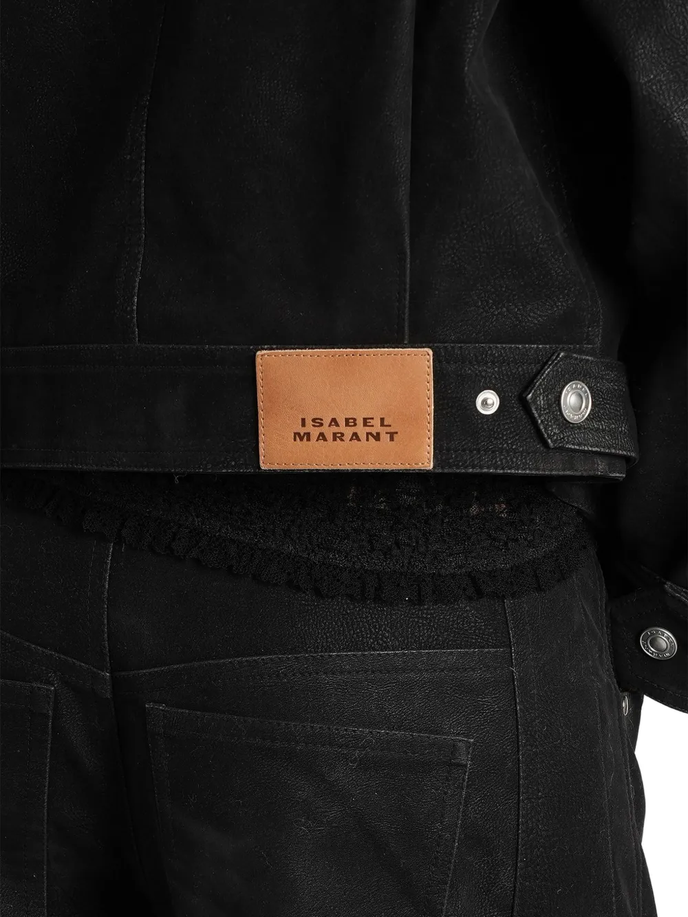 ISABEL MARANT zip-up panelled jacket Zwart