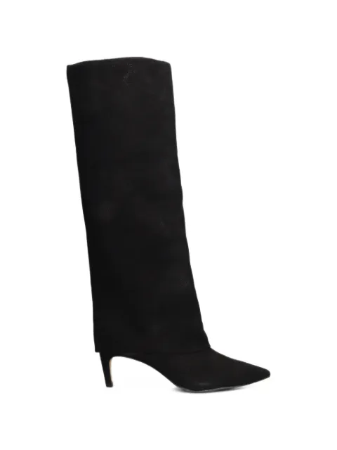CARRANO fold-over pointed-toe boots