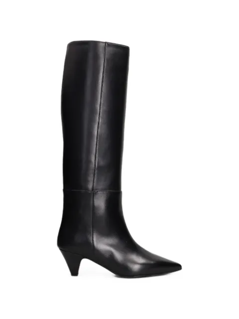 Anna F. pointed-toe knee-high boots