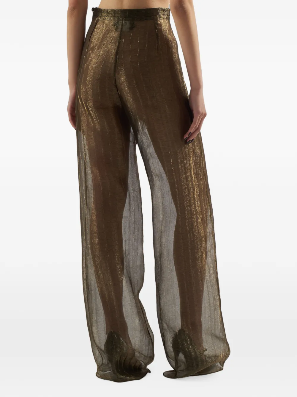 Taller Marmo Marlene metallic broek Goud