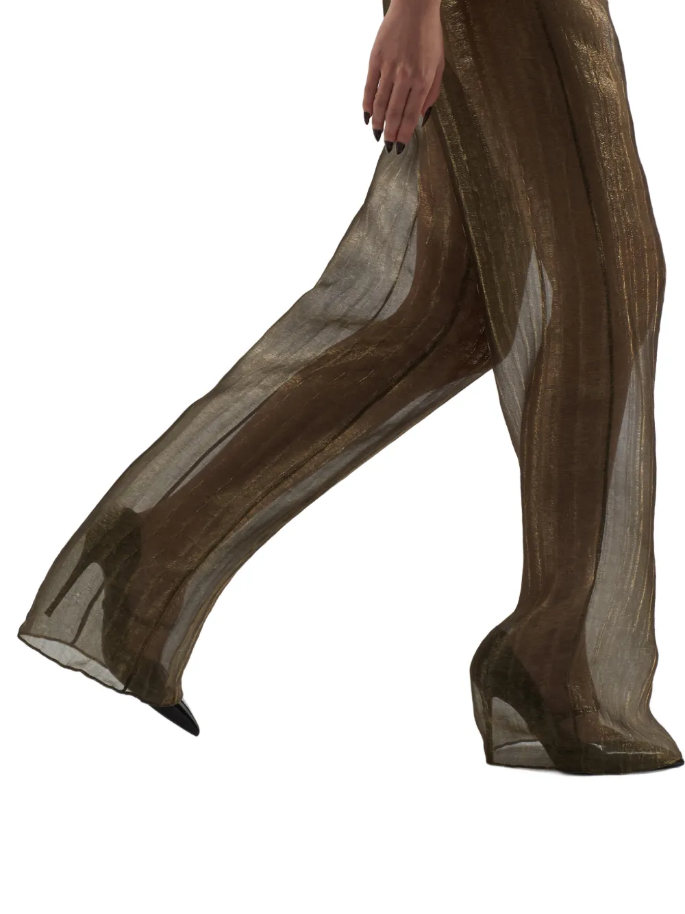 Taller Marmo Marlene metallic broek Goud