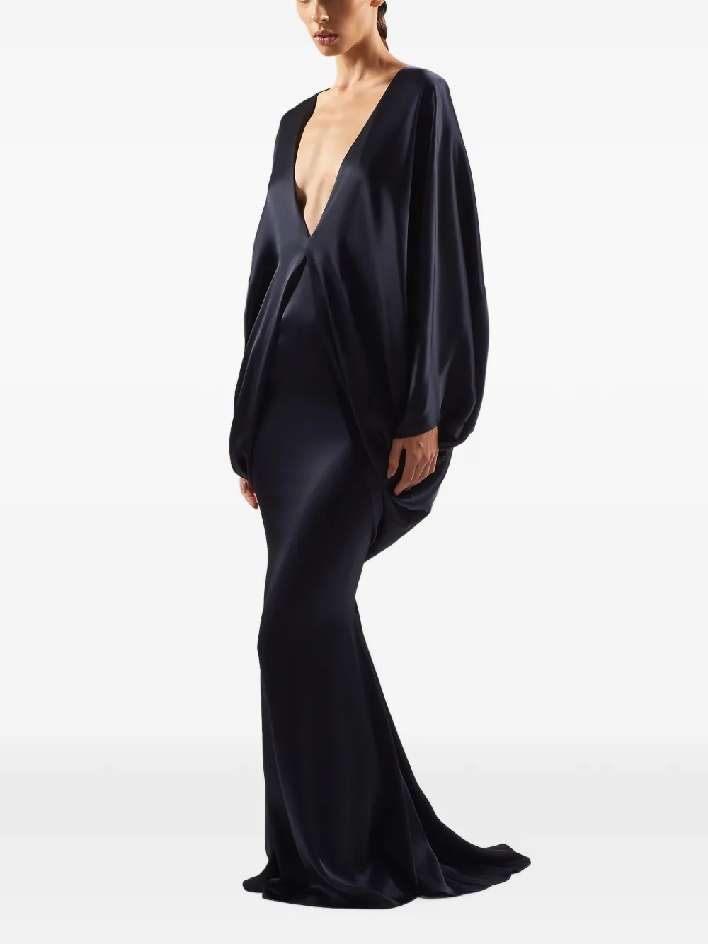 Taller Marmo Butterfly maxi gown Blauw