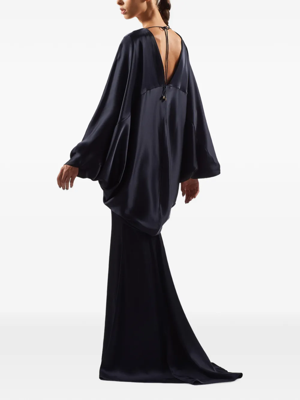 Taller Marmo Butterfly maxi gown Blauw