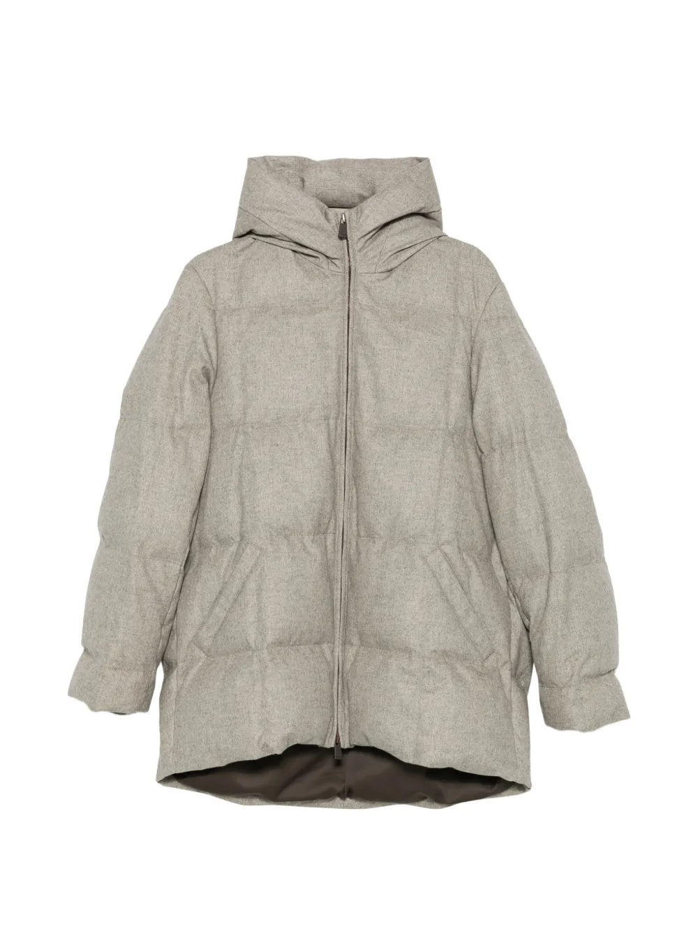 Colombo quilted hooded padded coat - Grau