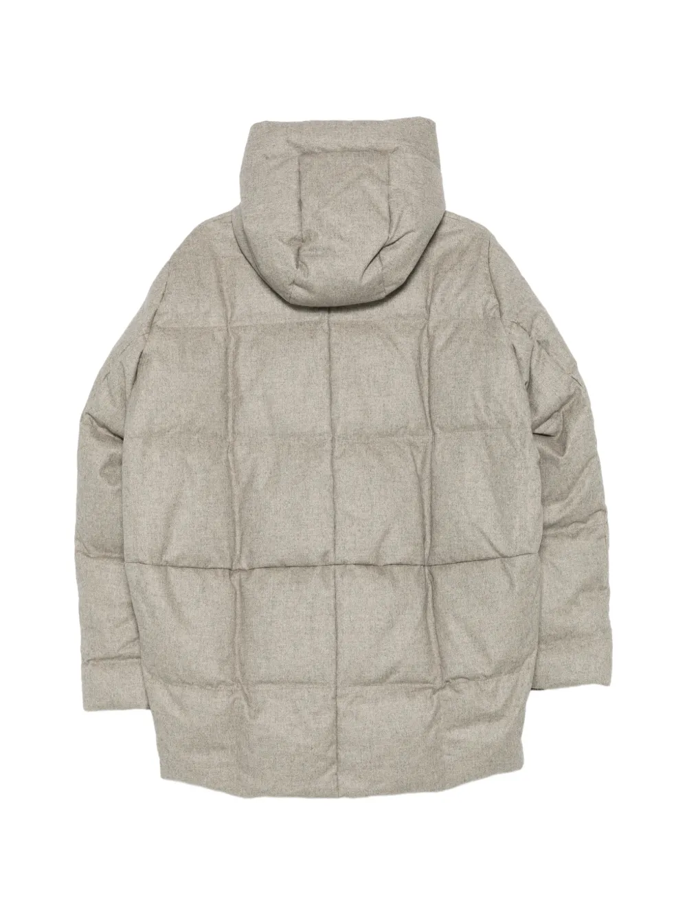 Colombo quilted hooded padded coat Grijs