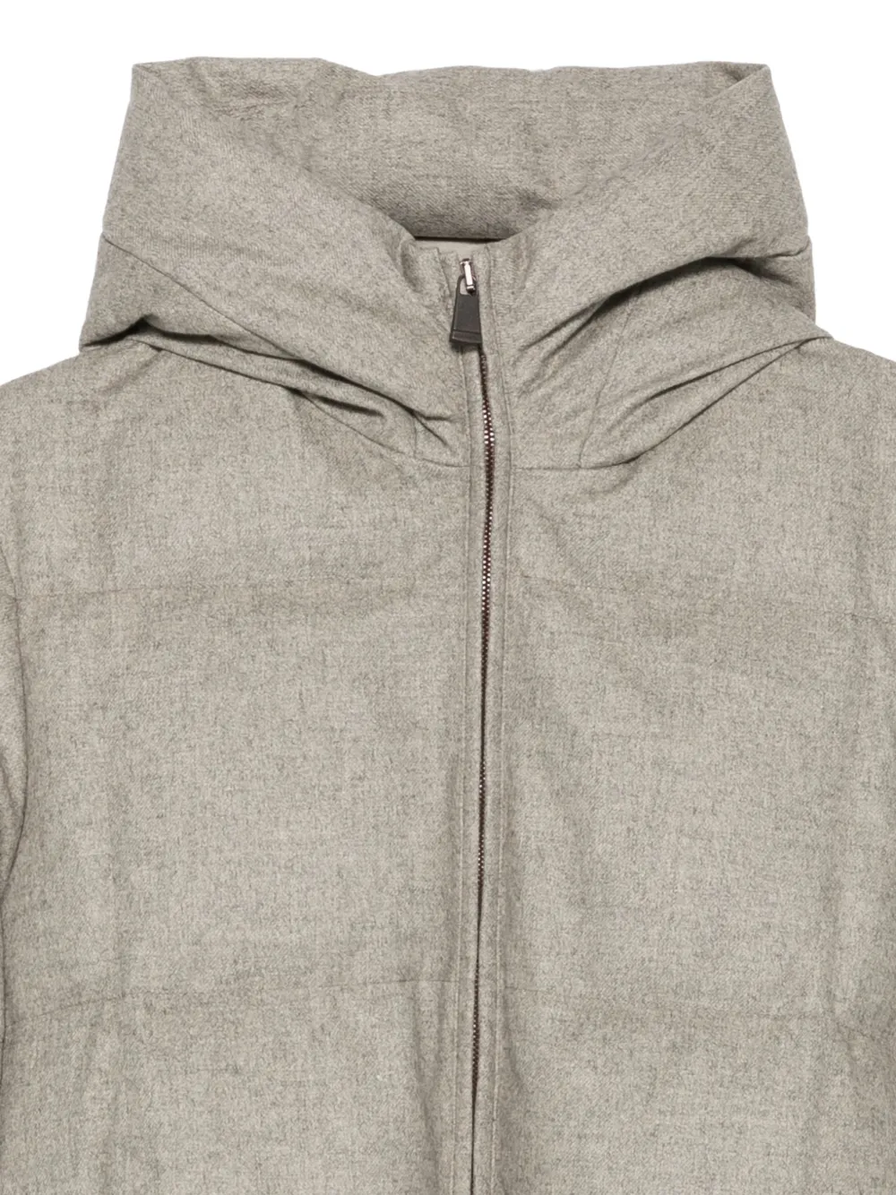 Colombo quilted hooded padded coat Grijs