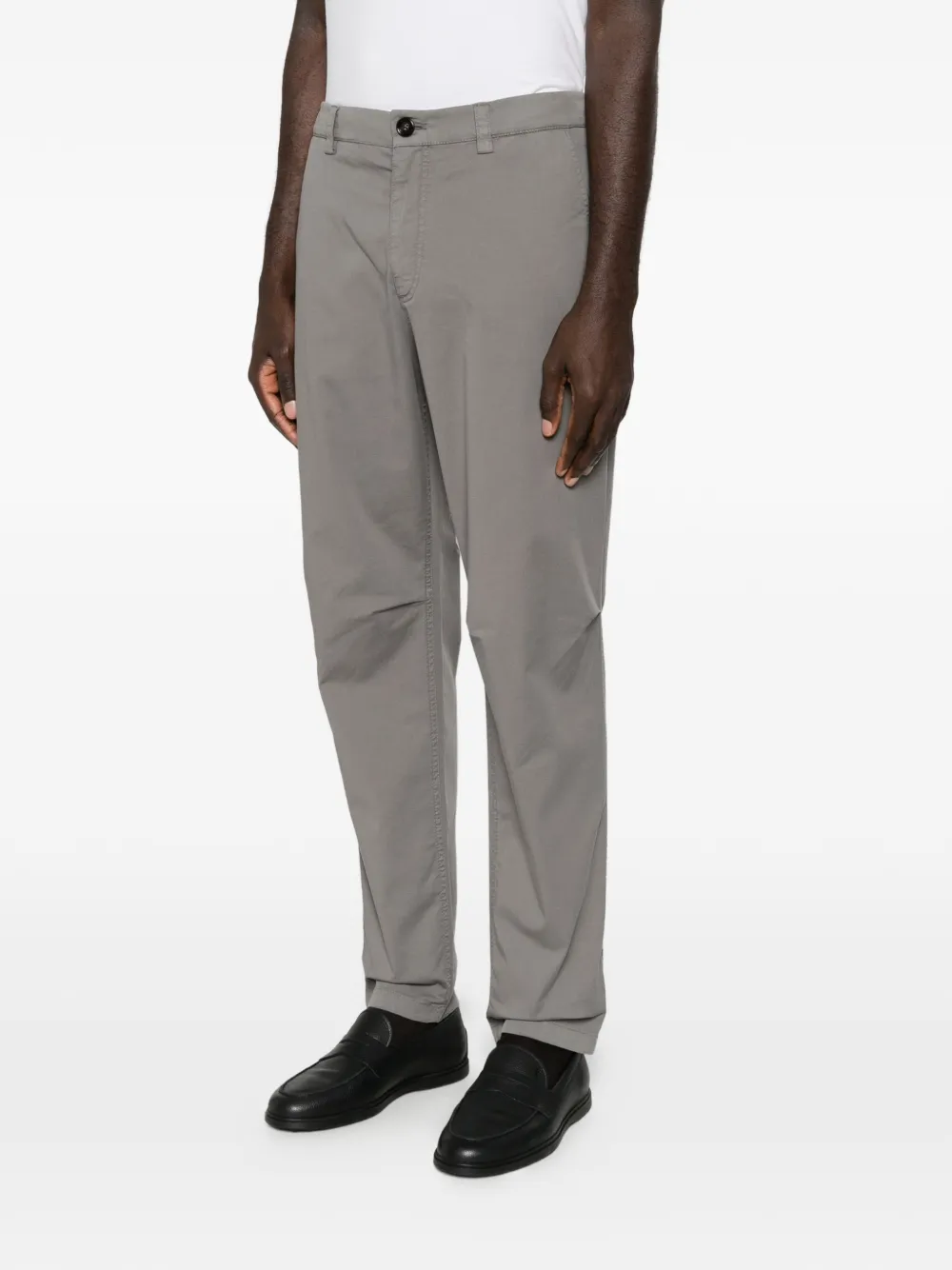 Brunello Cucinelli straight-leg chino trousers Grijs