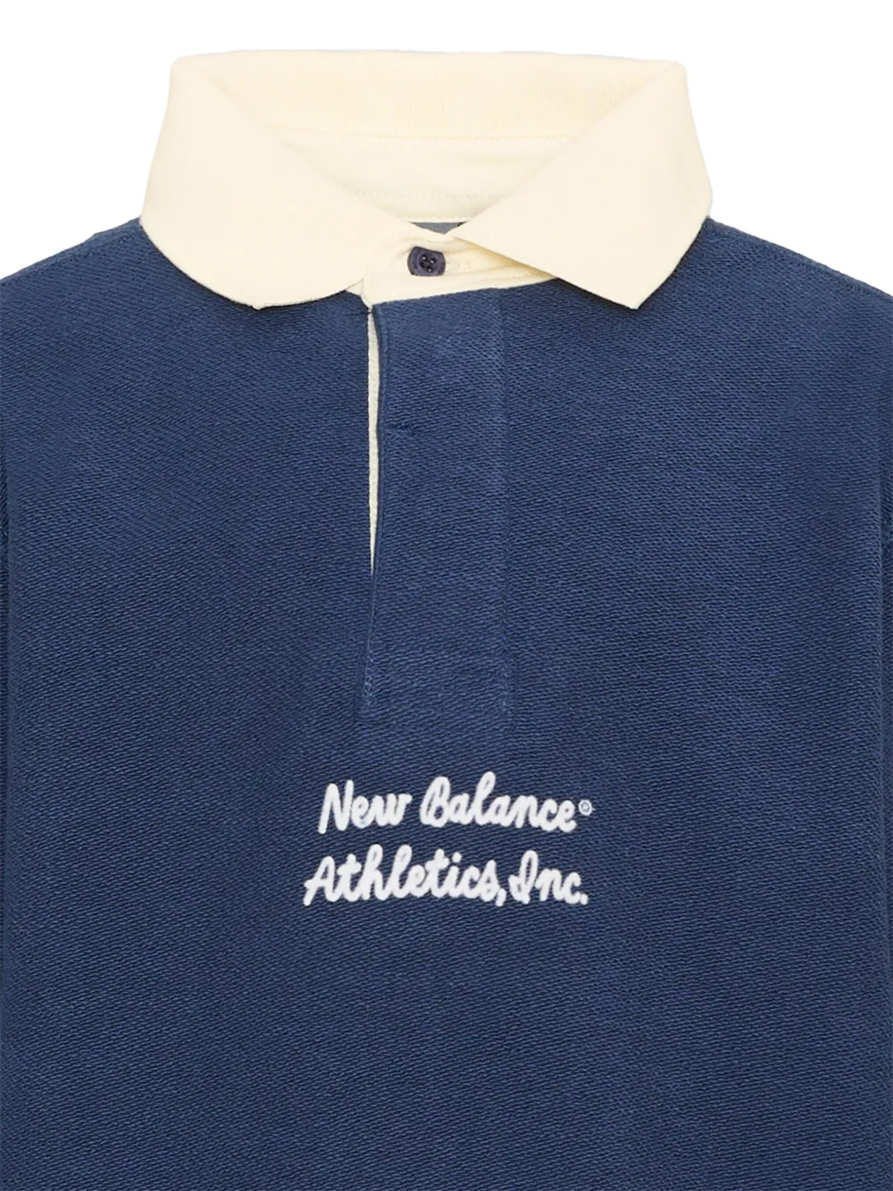 New Balance Kids Poloshirt met geborduurd logo Blauw