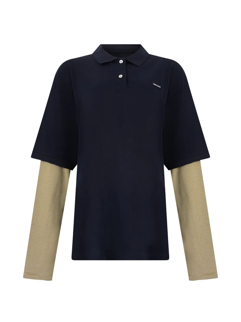 Miu Miu jersey polo shirt - Blu