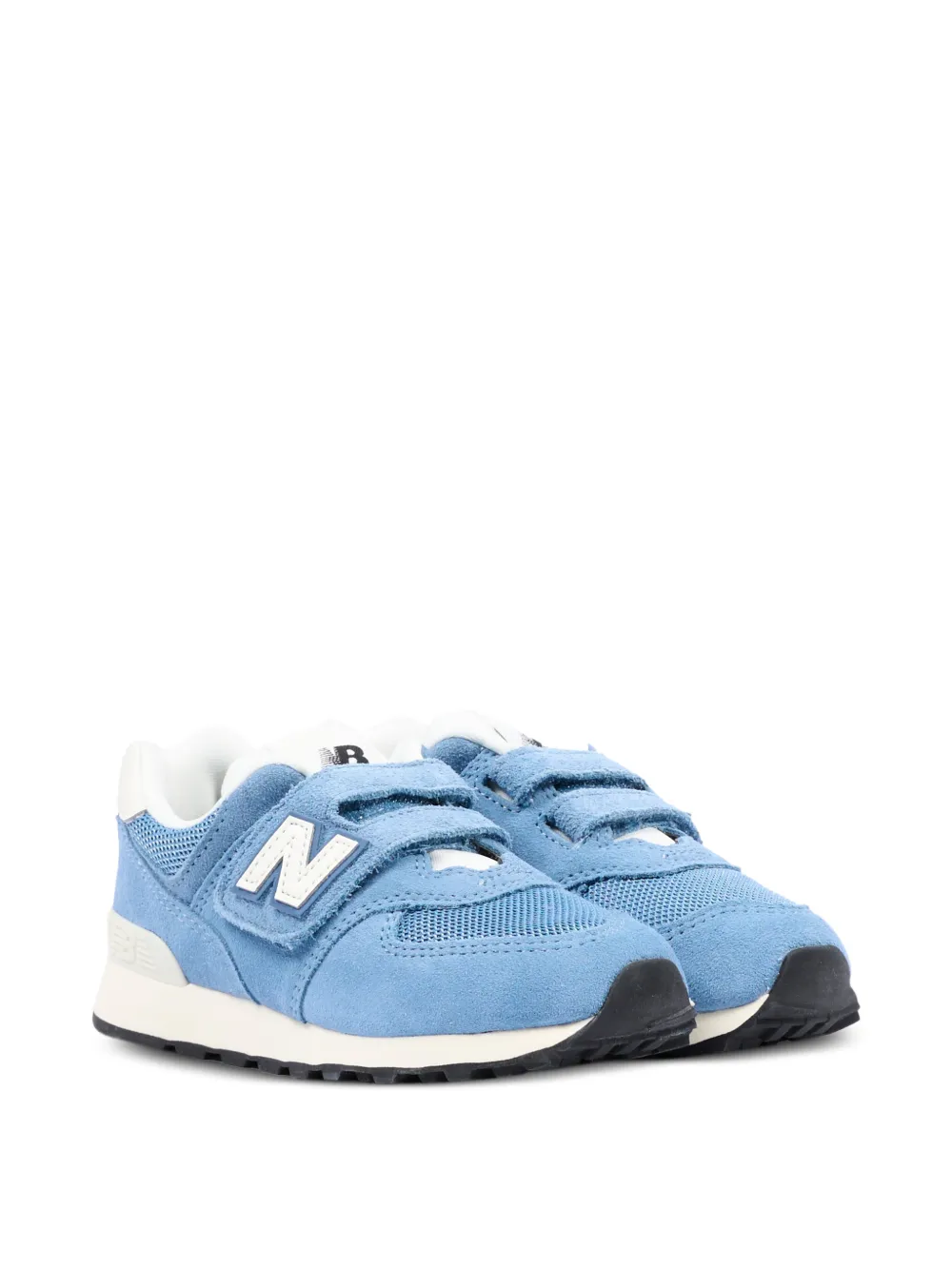 New Balance Kids 574 touch-strap sneakers - Blu
