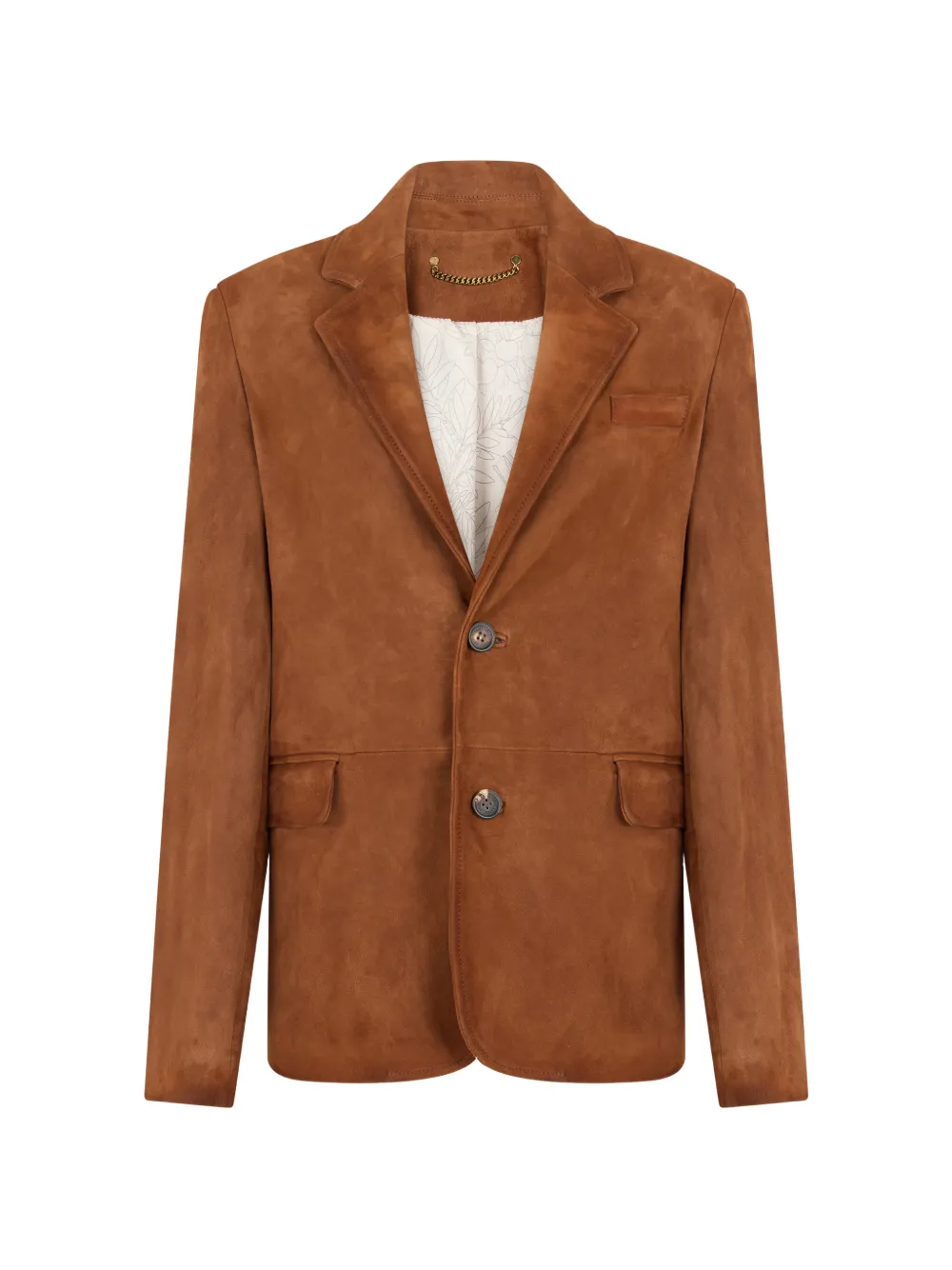 Golden Goose Jacke aus braunem, gewachstem Wildleder
