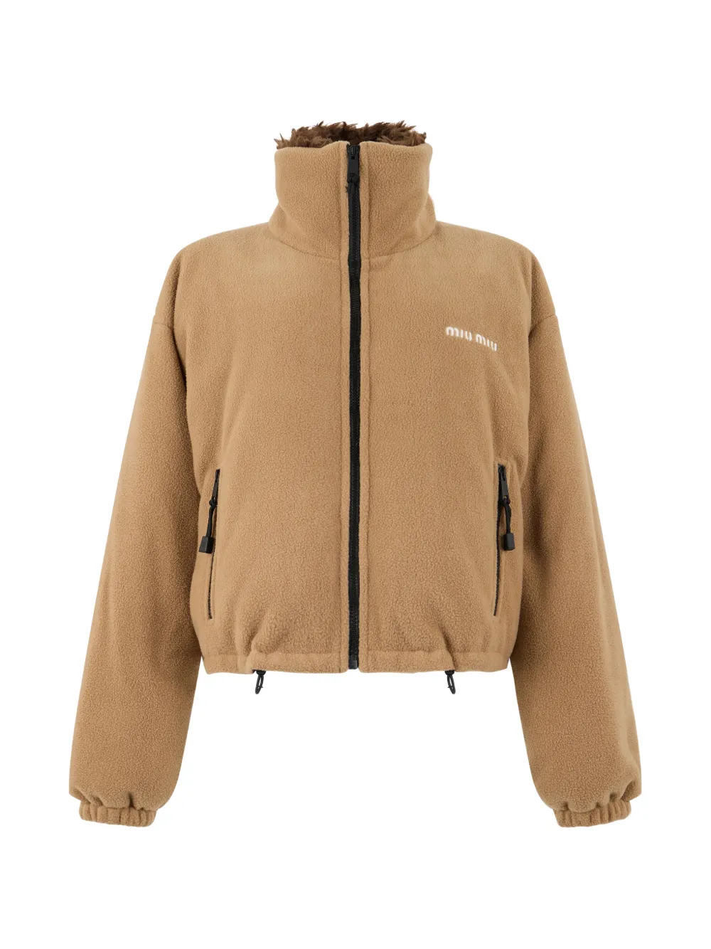Miu Miu fleece down jacket - Toni neutri