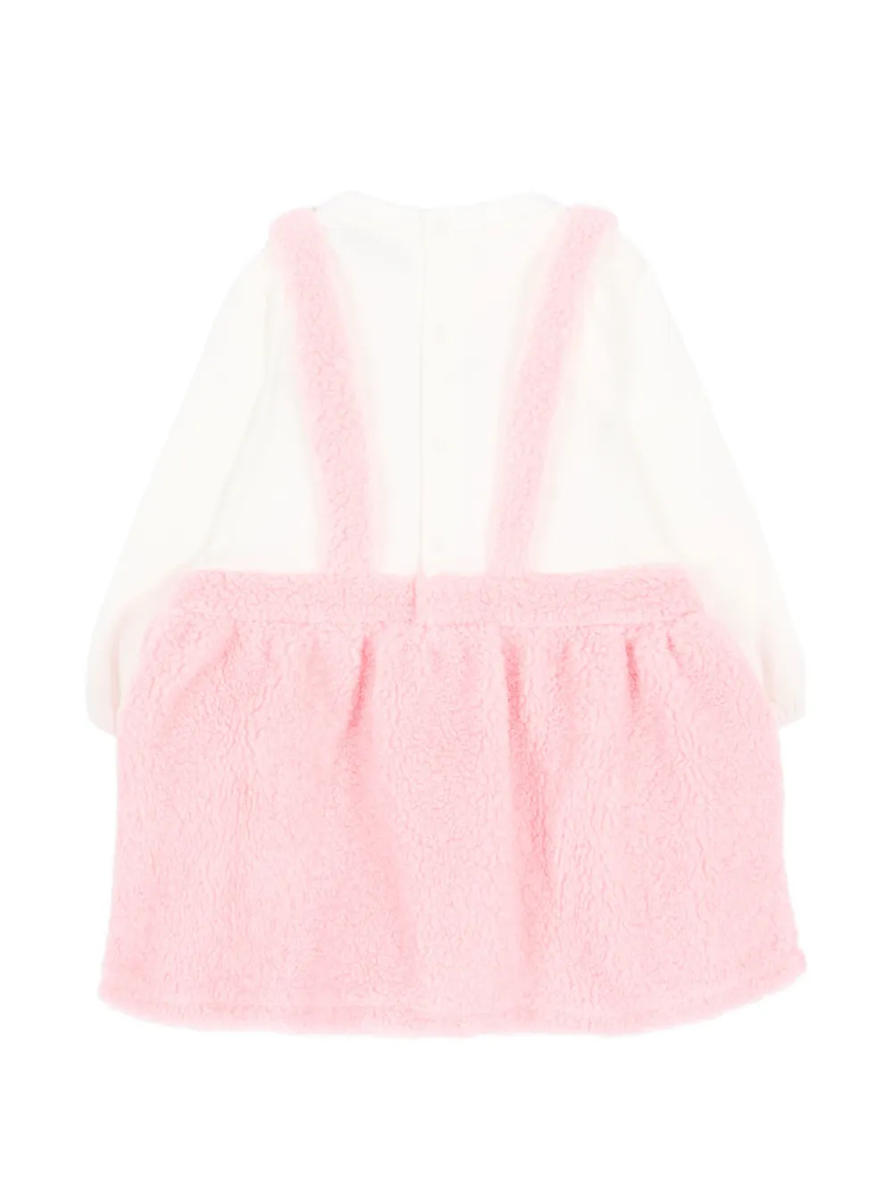 Moschino Kids Jurk met teddybeerprint Wit