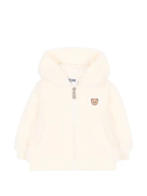 Moschino Kids Teddy Bear-patch hooded jacket