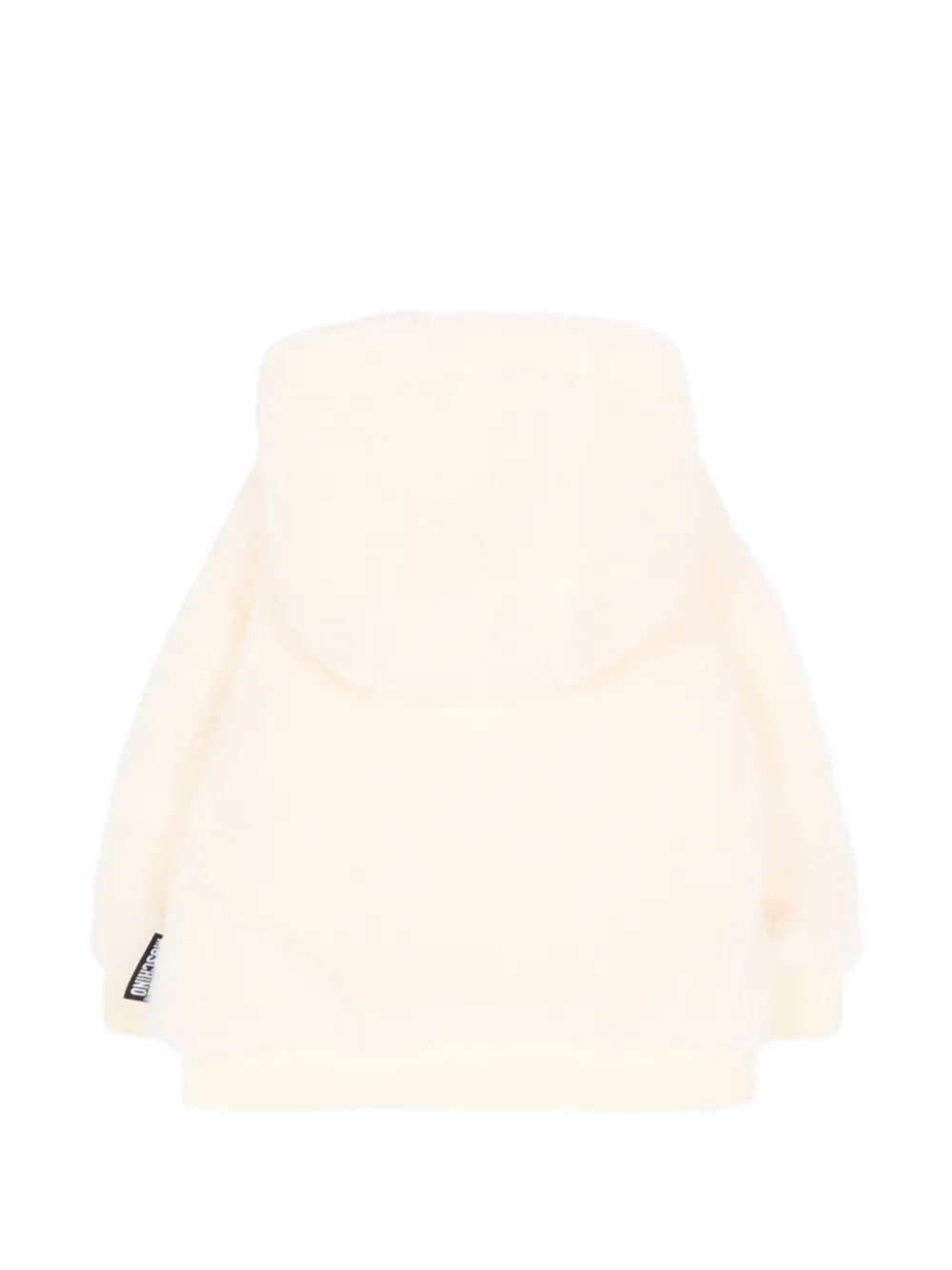 Moschino Kids Teddy Bear-patch hooded jacket Beige