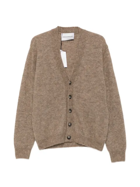 AMARANTO V-neck button-up cardigan