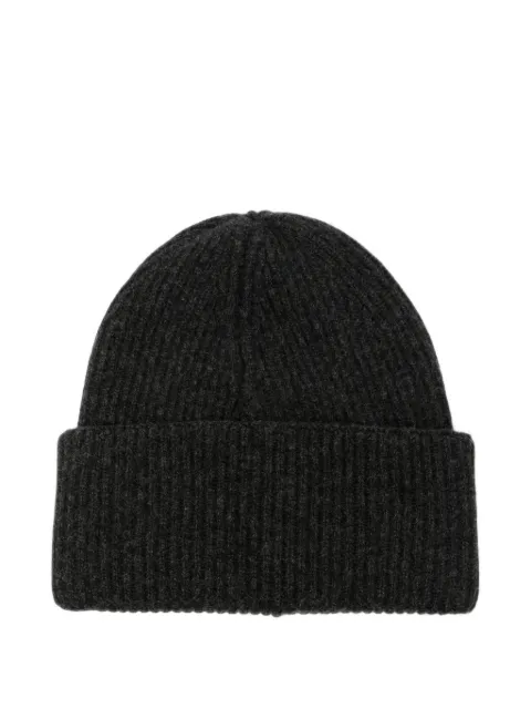 AMARANTO ribbed-knit beanie hat