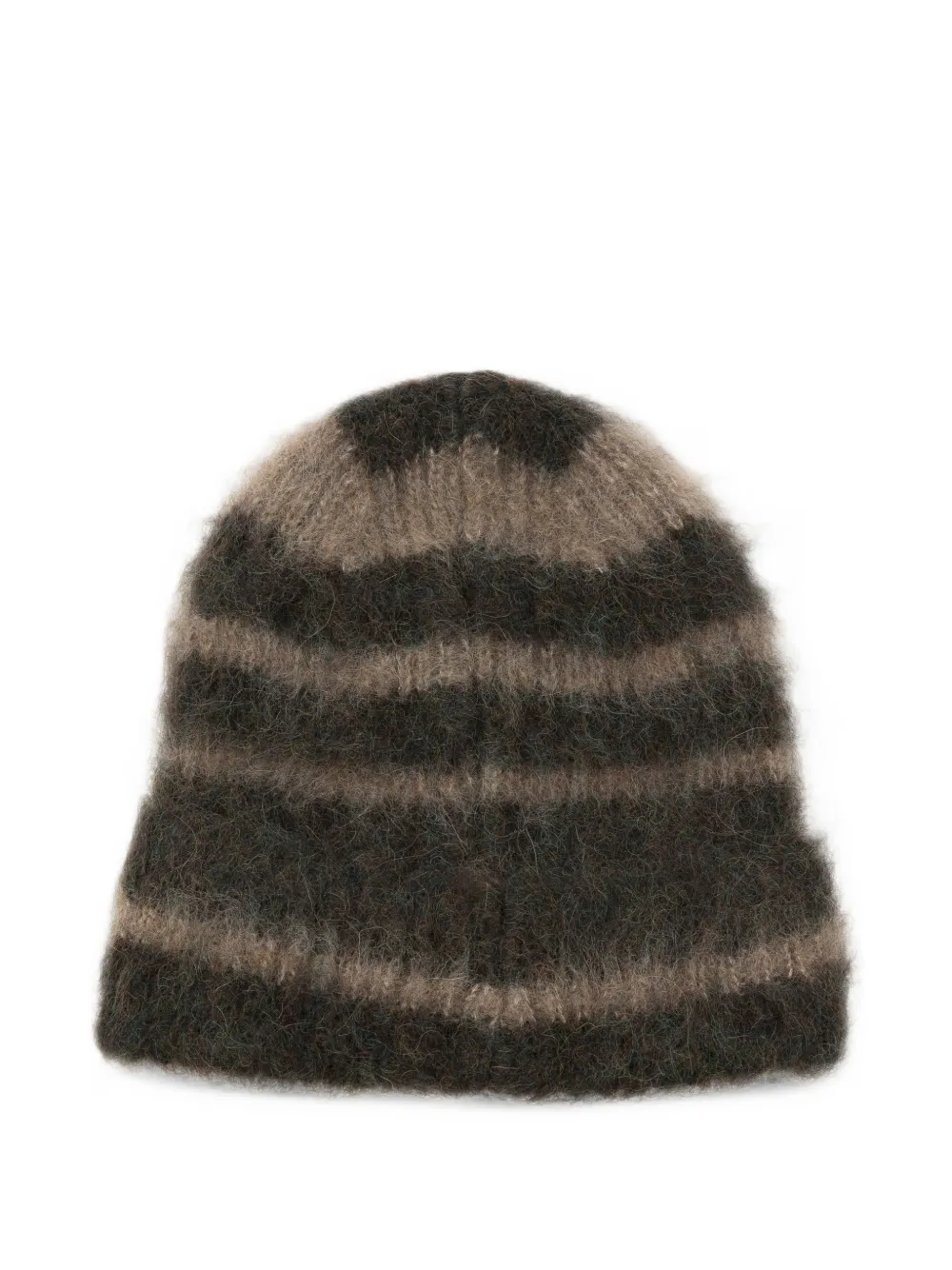 Amaranto Striped-pattern Beanie Hat In Multi
