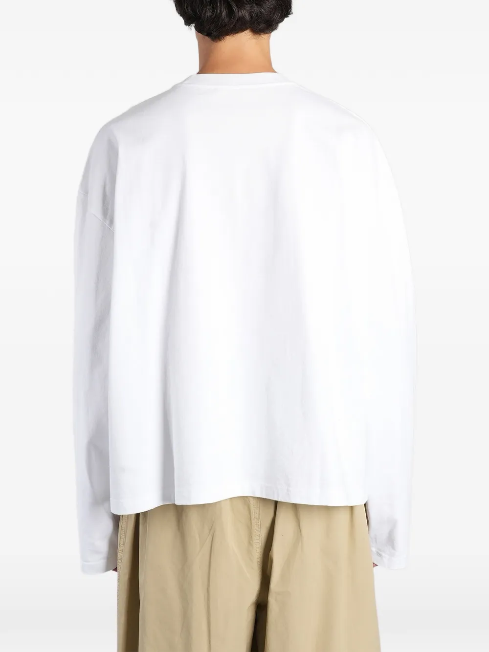 Marni T-shirt met geborduurd logo Wit