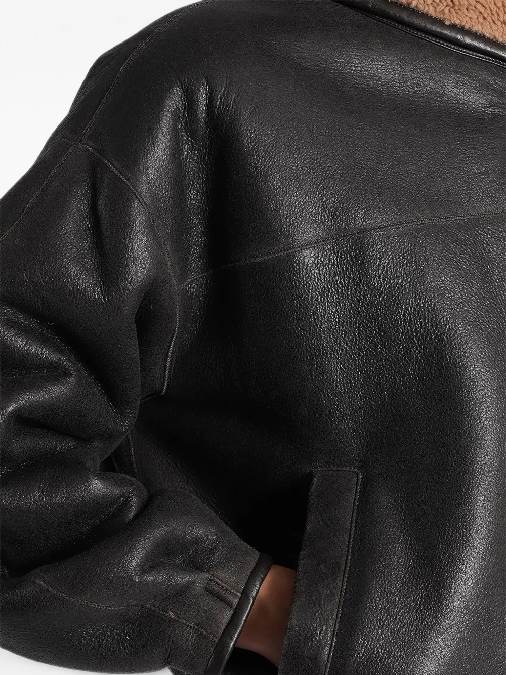 ISABEL MARANT Leren jas Bruin