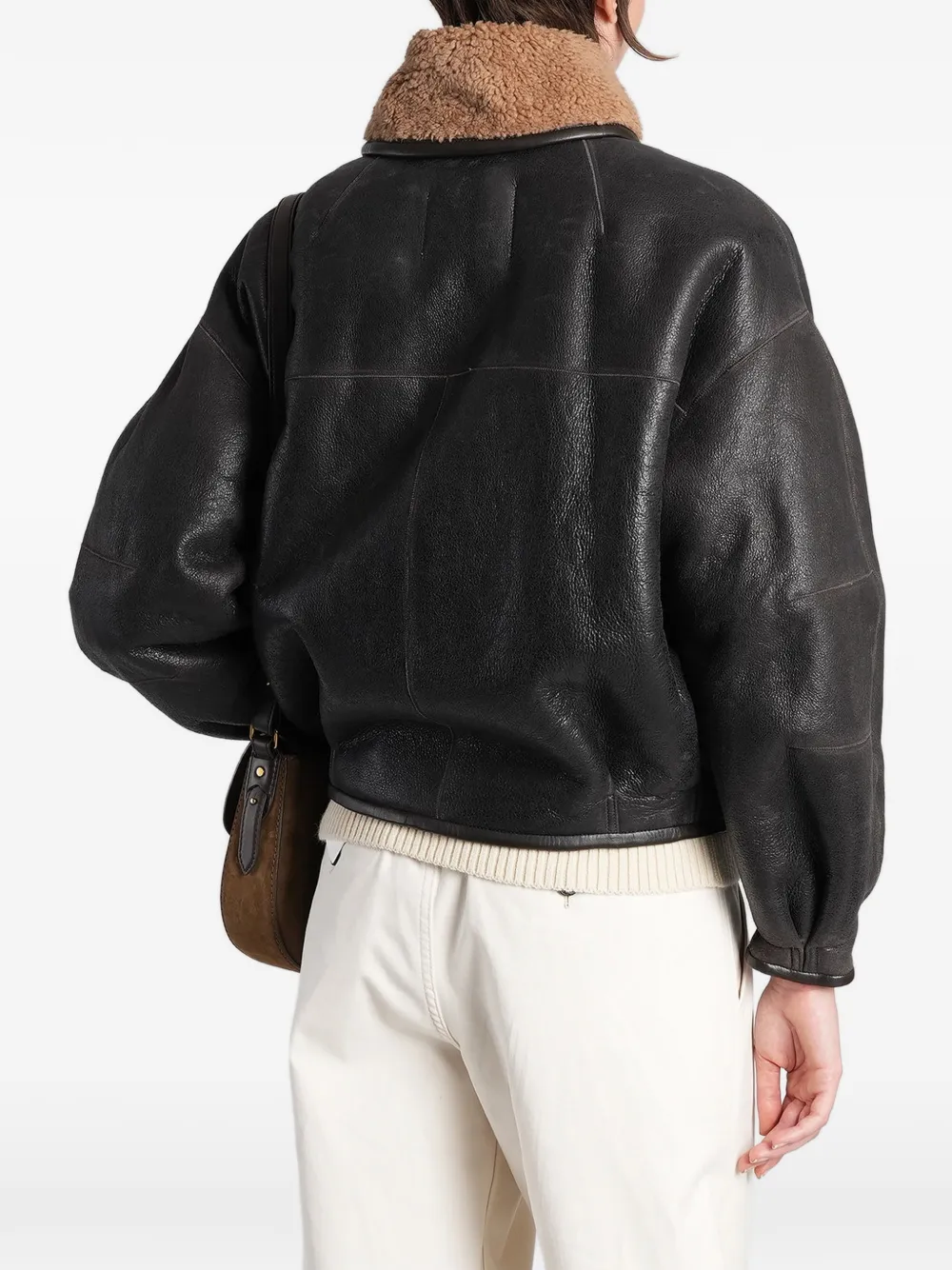 ISABEL MARANT Leren jas Bruin