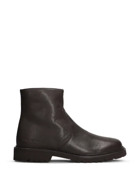 Common Projects bottines en cuir à fermeture zippée
