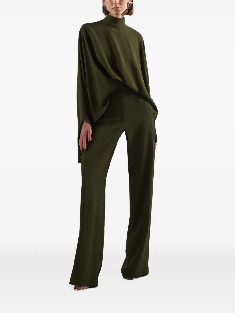 Taller Marmo Eolia jumpsuit met capemouwen Groen