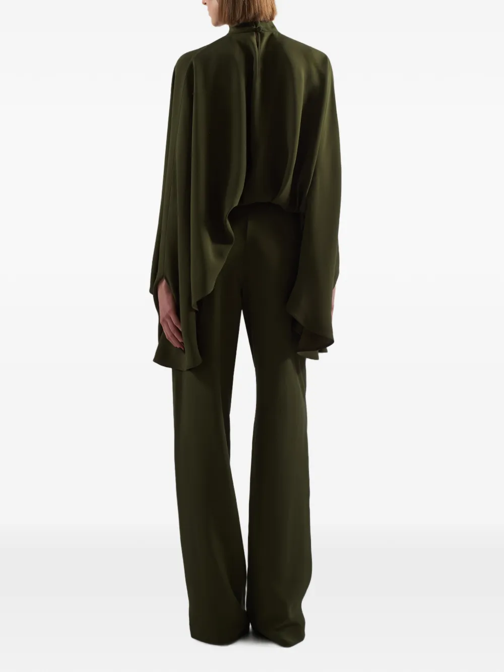 Taller Marmo Eolia jumpsuit met capemouwen Groen