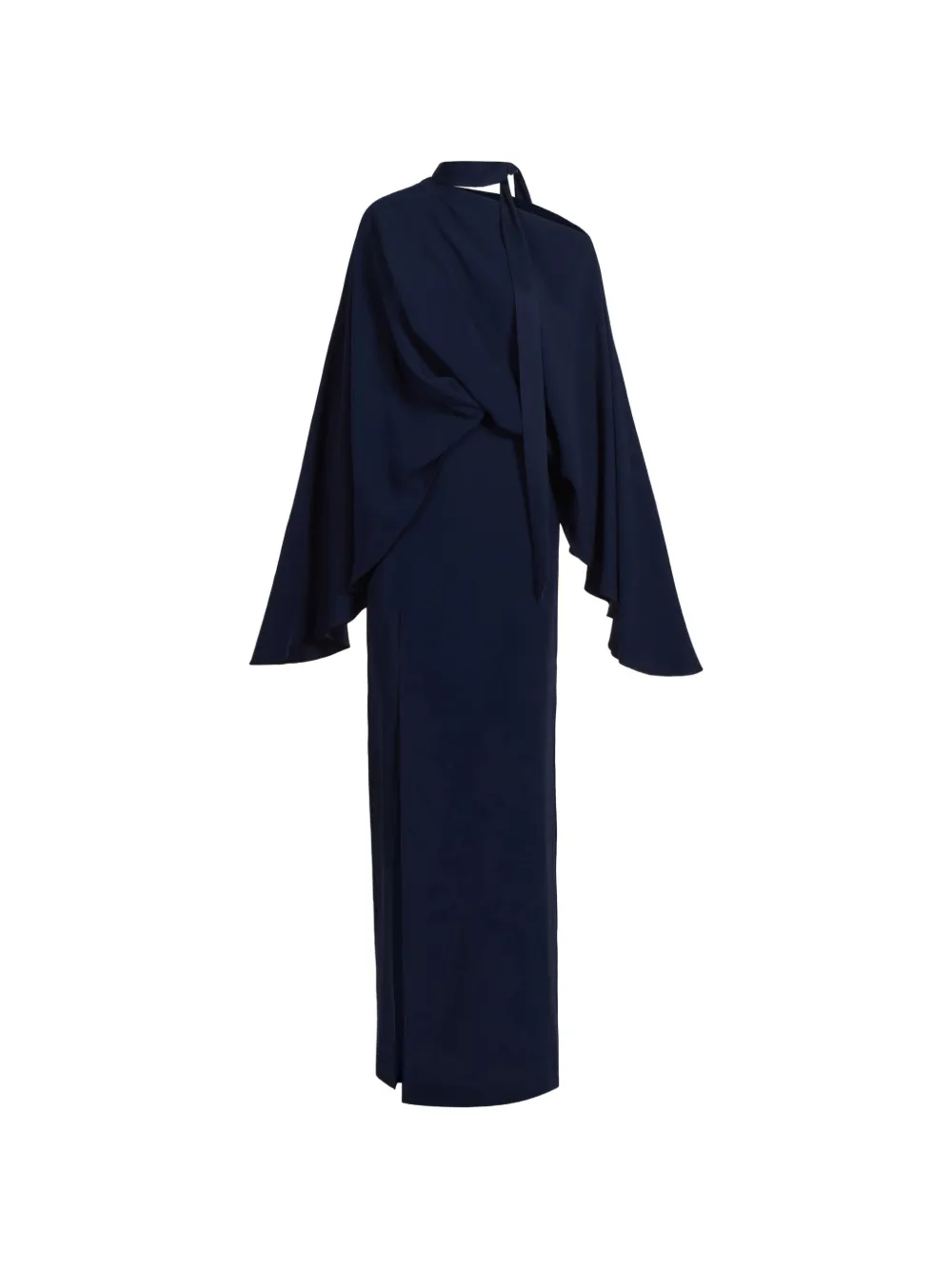 Taller Marmo Abito lungo Brooks con maniche drappeggiate - Blu