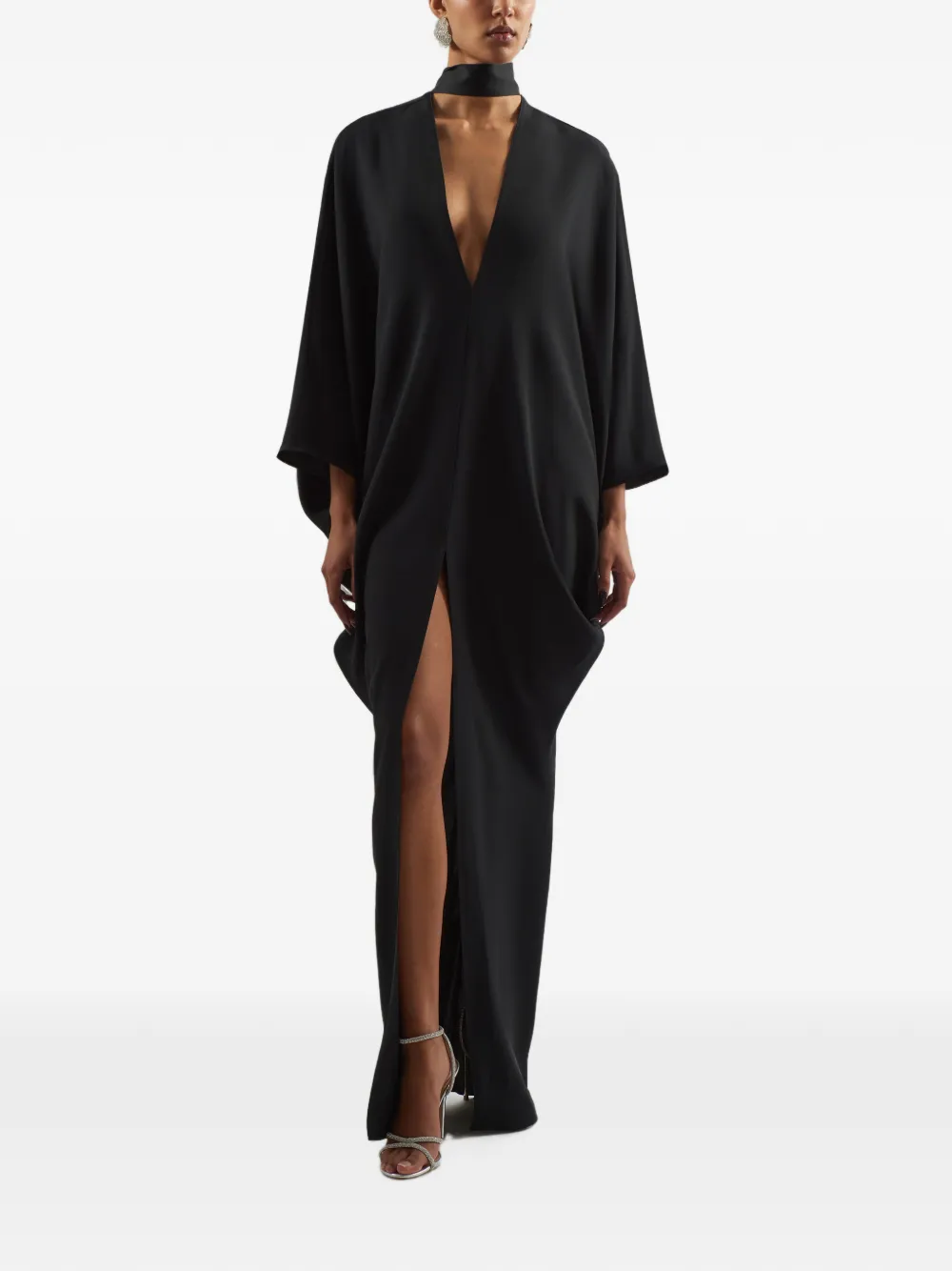 Taller Marmo 1910 maxi-tuniekjurk Zwart