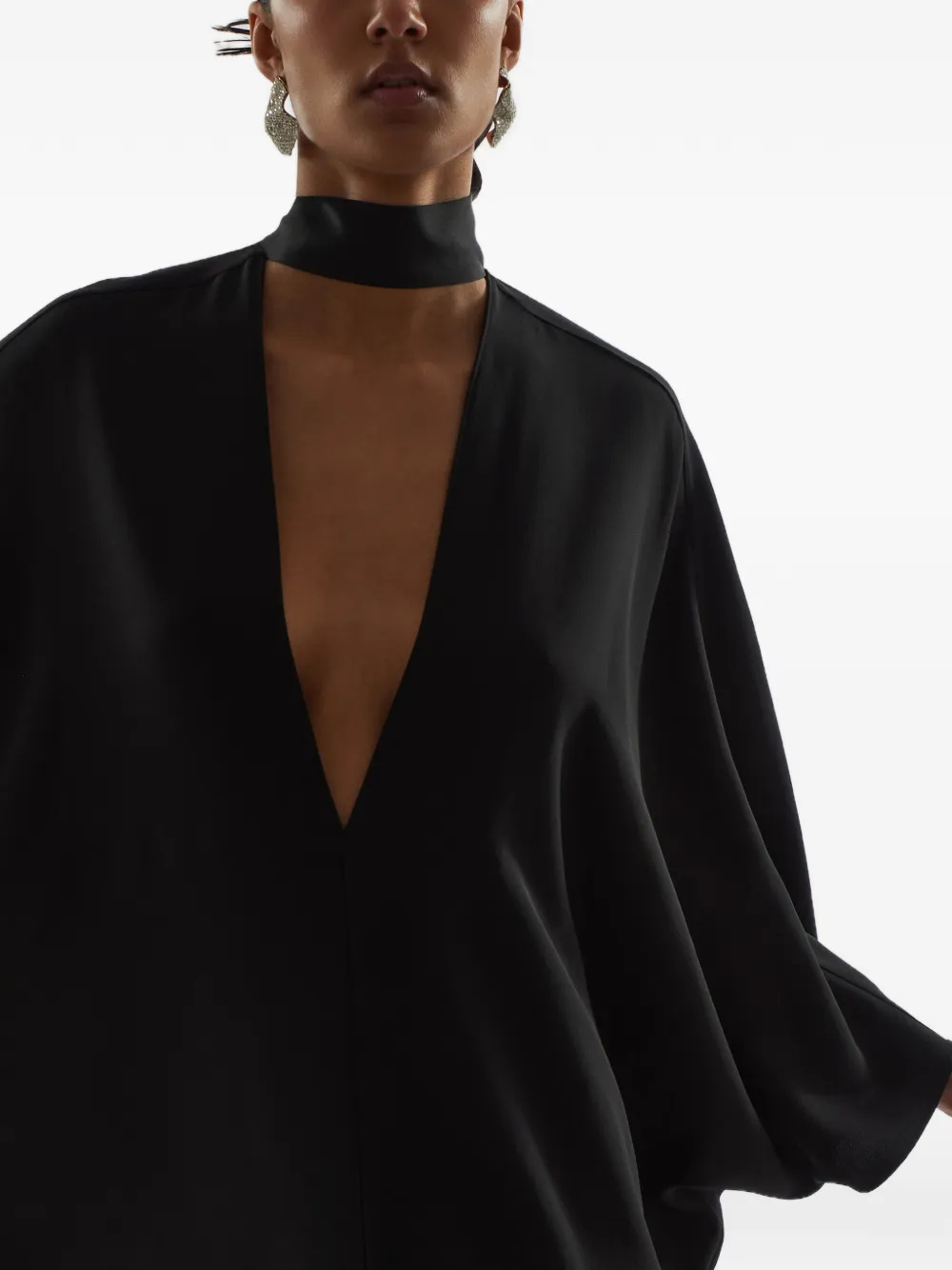 Taller Marmo 1910 maxi-tuniekjurk Zwart