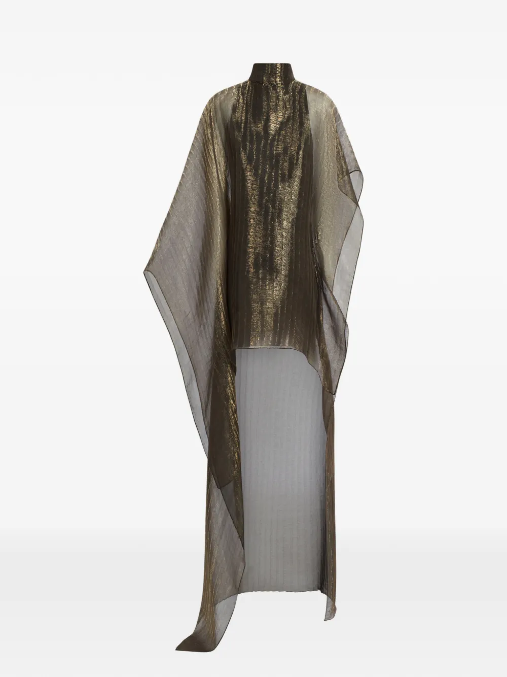 Taller Marmo Dallas high-low kaftan mini dress - Gold