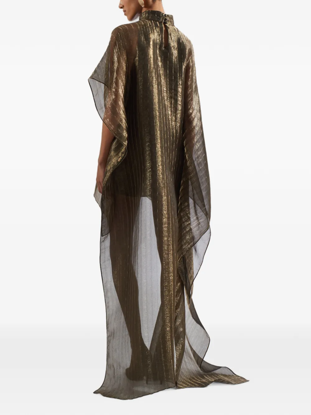 Taller Marmo Dallas high-low tuniek mini-jurk Goud