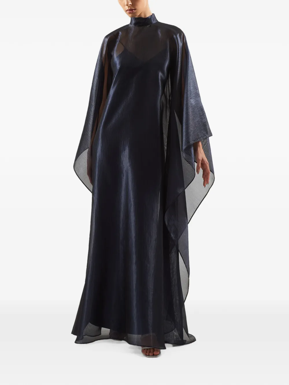 Taller Marmo Sphinx mock-neck maxi dress Blauw