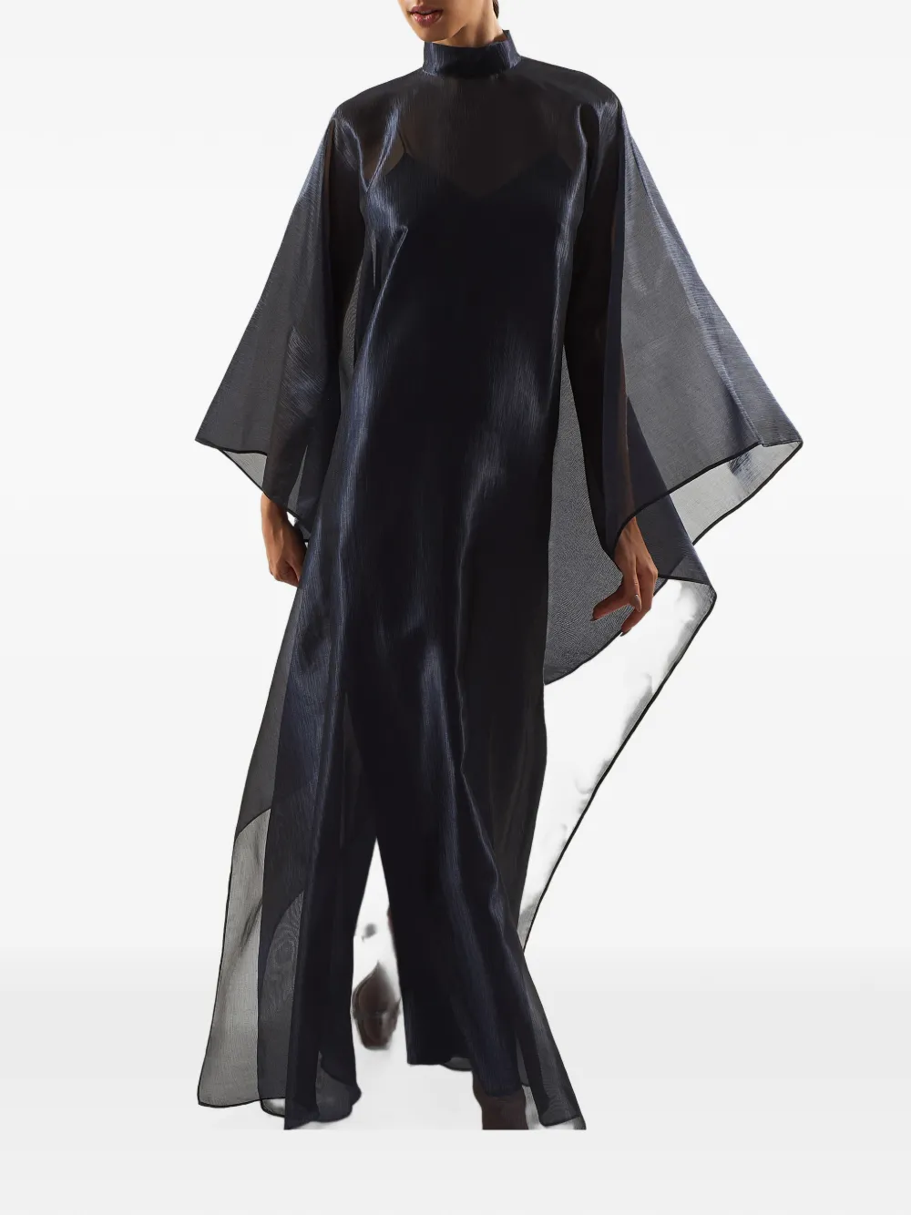 Taller Marmo Sphinx mock-neck maxi dress Blauw