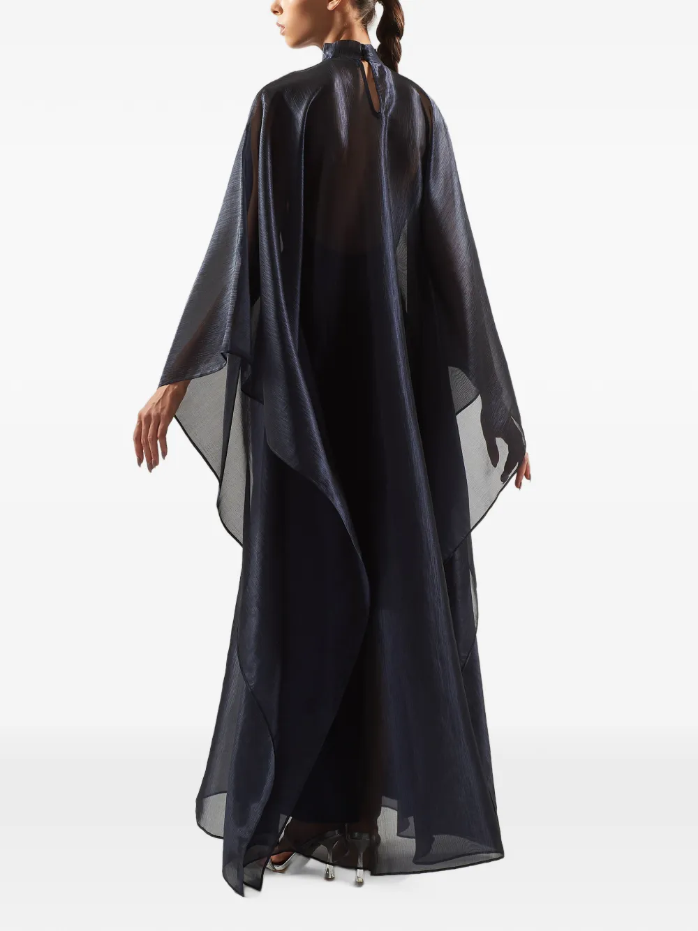 Taller Marmo Sphinx mock-neck maxi dress Blauw