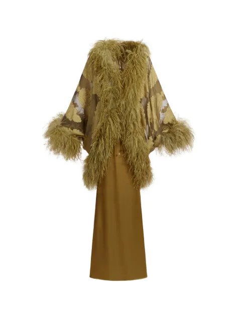 Taller Marmo 1920 feather-trim gown